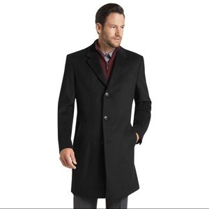 Jos A Bank Men’s Black Wool Coat 40 L